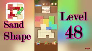 Sand Shape Level 48 Walkthrough 🔶 | Geometric Logic Puzzle Solution | MiniBoss