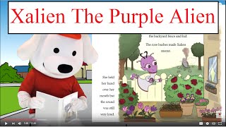 Storytime Pup Children's Book Read Aloud: Xalien The Purple Alien.  Stories for kids.