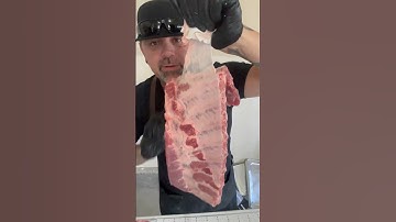 Leave the Membrane on or remove it?  Pork Spare Ribs #membrane #stlouis #ribs #bbq #butcher