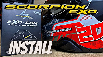 Scorpion EXO COM Helmet Install #Scorpion #Helmet #Intercom #Review
