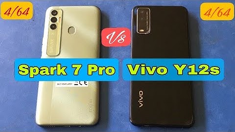 TECNO Spark 7 Pro and Vivo Y12s Speed Test! PUBG MOBILE GAME TEST,