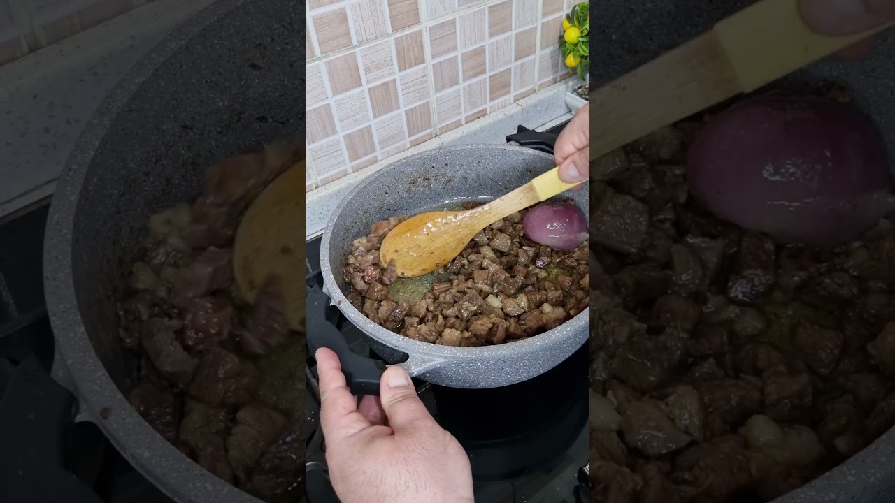 DANA ET KAVURMA YEMEK SUNUMU DANA ET KAVURMA YEMEK SUNUMU