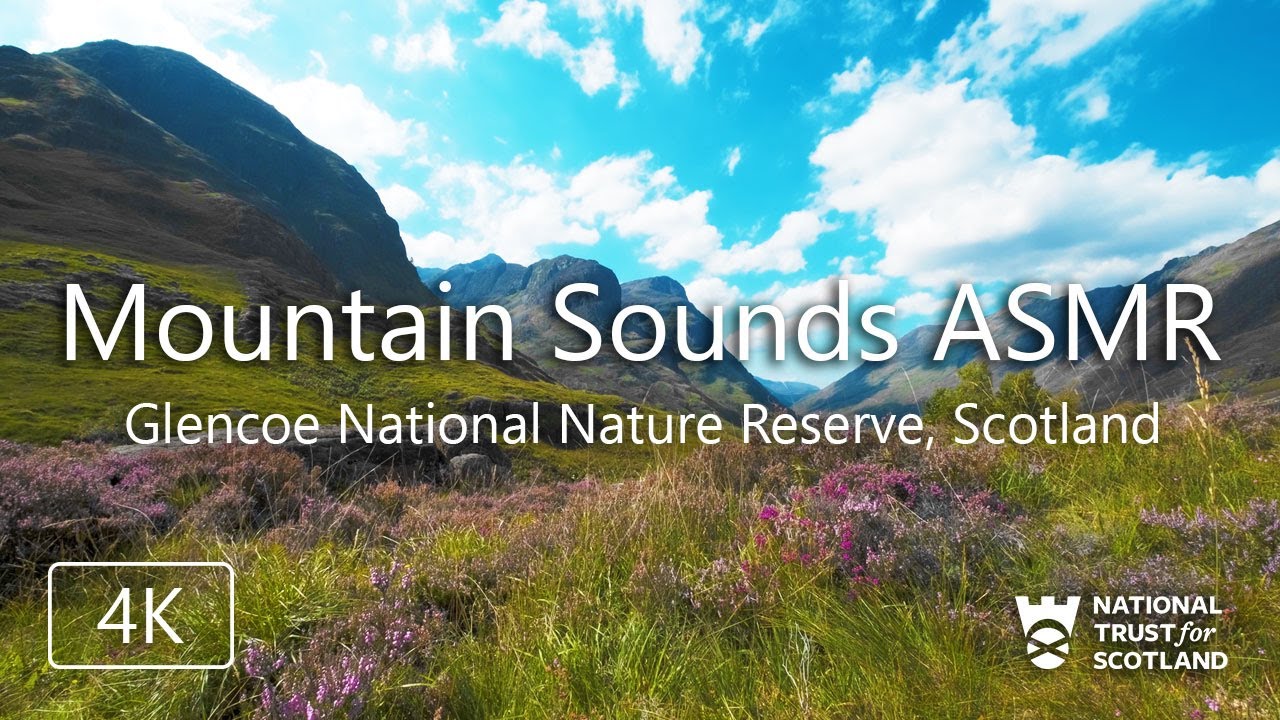 1 Hour Mountain Sounds ASMR | Glencoe National Nature Reserve, Scotland | Relaxing Nature Ambience