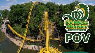 Loch Ness Monster Front Row POV | Newly Refurbished 1978 Looping Coaster