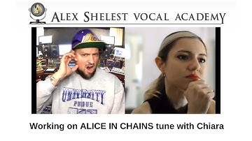 Alex Shelest Vocal Lessons - Working on Alive In Chains tune with Chiara