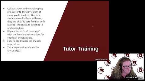Empowering Student-Led Learning with Online Tutoring Centers: Tutor Requirements & Training