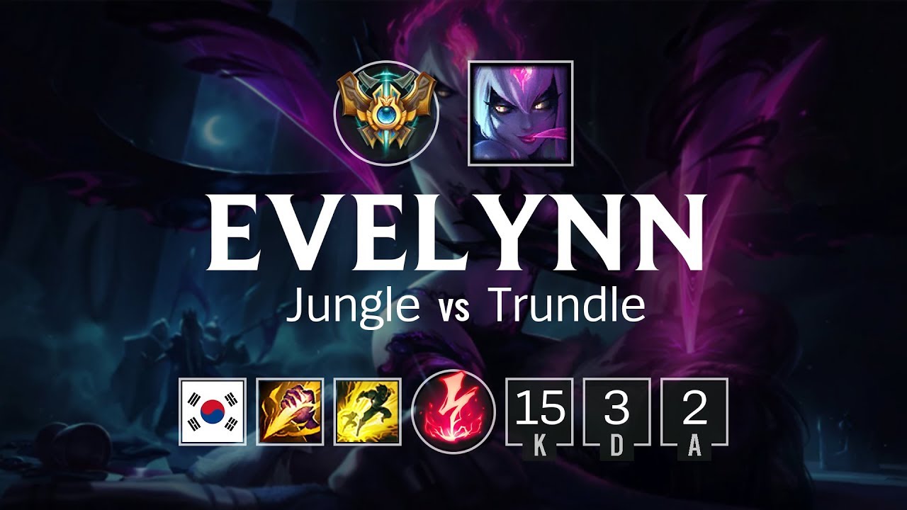 Evelynn Jungle vs Trundle - KR Challenger Patch 8.10