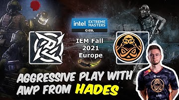 Агрессивная игра с AWP от Hades на Мираже, NIP vs ENCE, IEM Fall 2021 Europe