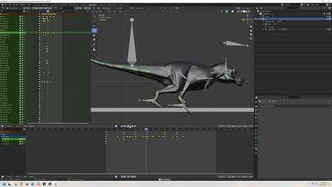 Creating T Rex Walk Animation in Blender