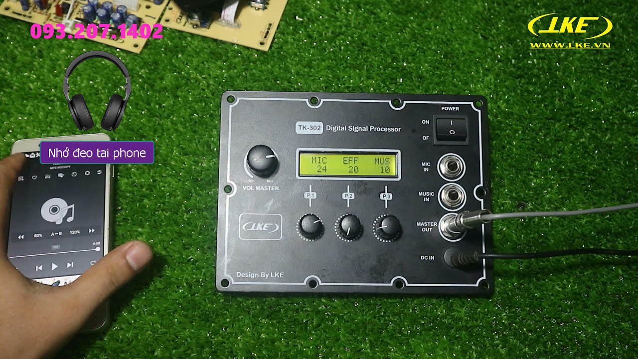 lke Update New Kit vang số đa năng TK-302 LKE - lắp loa di động cao cấp.