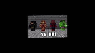 Minecraft, But Custom Superhero...#minecraft #shorts #trending