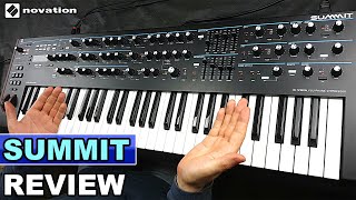 NOVATION SUMMIT - Review, Sounds & Demo | Bi-Timbral Hybrid Synthesizer