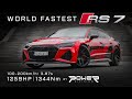 World fastest audi rs 7 c8  1259 hp  1344 nm by power division