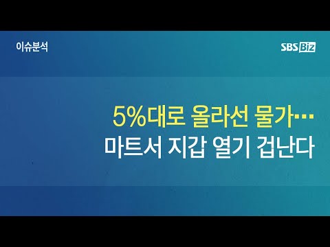 [이슈분석] 5%대로 올라선 물가…<strong>마트서</strong> 지갑 열기 겁난다