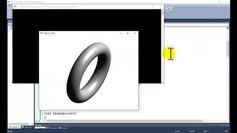 Opengl Tutorial for Beginners for illumination model for Solid Torus