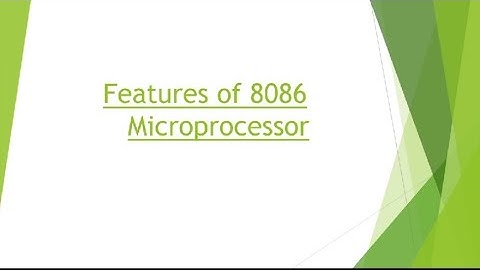 MPMC||Lecture-8||Features of 8086 Microprocessor