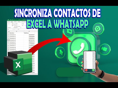 Video: ¿Cómo exportas contactos de Excel a WhatsApp?