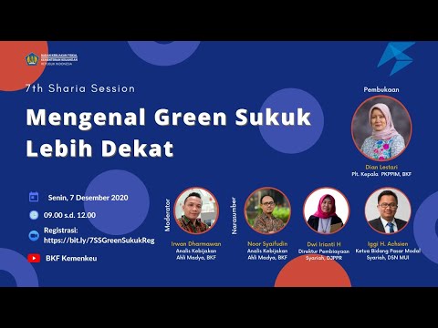 [WEBINAR] 7th Sharia Session "Mengenal Green Sukuk Lebih Dekat"