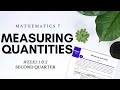 Lesson 1: MEASURING QUANTITIES | Grade 7 - Mathematics