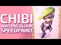 Chibi Watercolor Speedpaint |WONWOO|