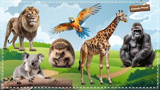 Animal Sounds and Funny Animal Videos: Lion, Koala bear, Porcupine, Giraffe, Gorilla, Parrot