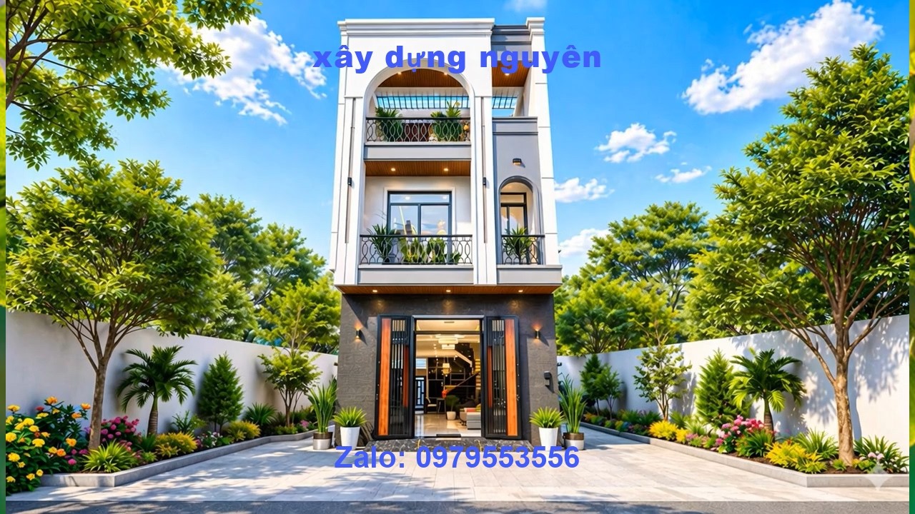 Mẫu Nhà Ống 3 Tầng Diện Tích 5x18m Thiết Kế 4 Phòng Ngủ #nha3tang
