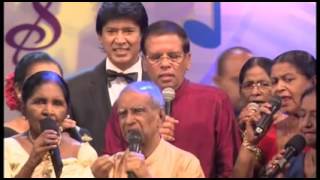 NANDA UDUWILA WITH PANDITH AMARADEWA  HON MITHREEPALA SIRISENA AND FRINDS n