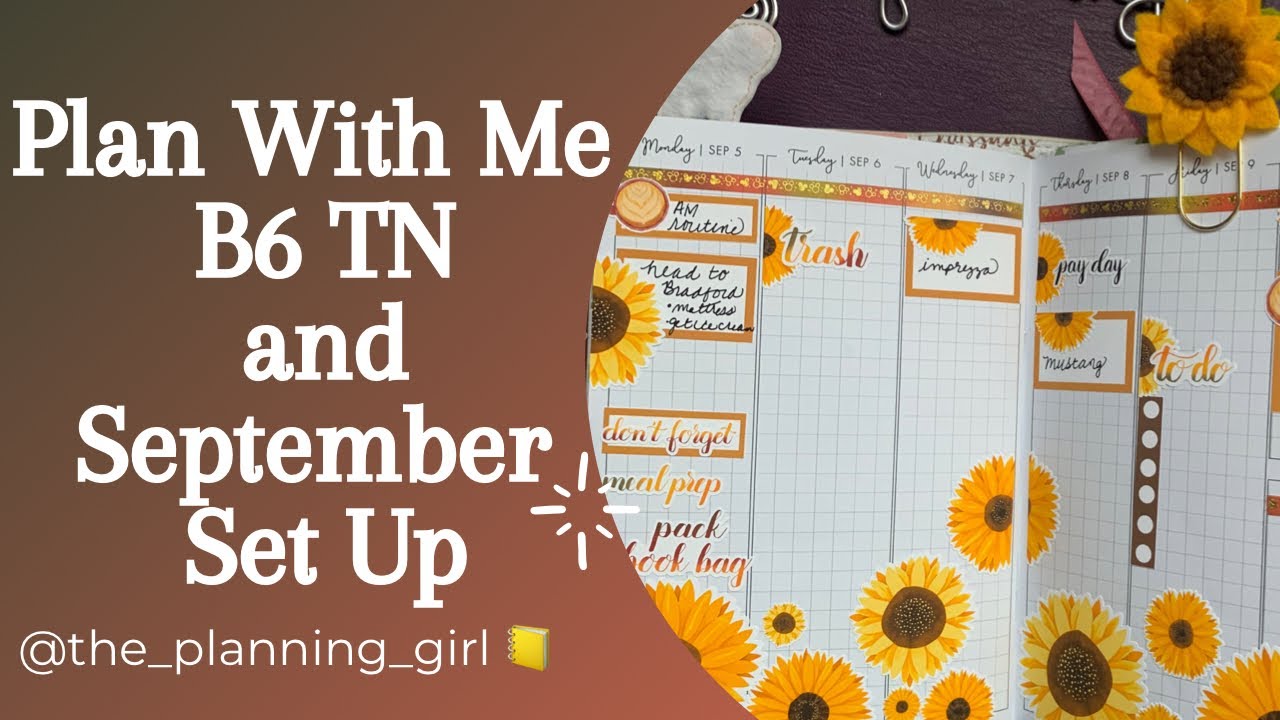 Plan With Me | B6 TN | LPA Inserts - YouTube