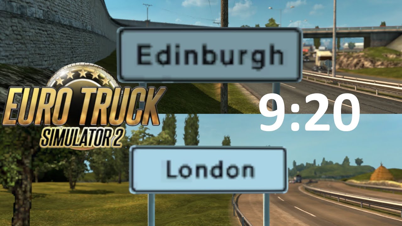[WR] ETS 2 speedrun - Edinburgh-London RTA - 9:20.97 - YouTube