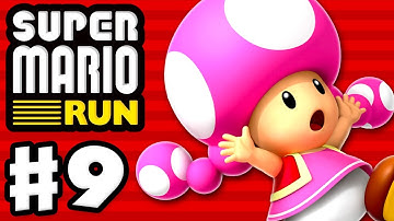 Super Mario Run - Gameplay Walkthrough Part 9 - Toadette Gameplay! World 3 All Purple Coins! (iOS)