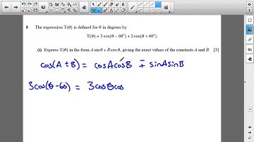 OCR Core 3 June 2008 q8i - A2 Maths - Trigonometry