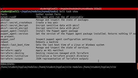 Puppet Bolt - Tasks - Lesson 1