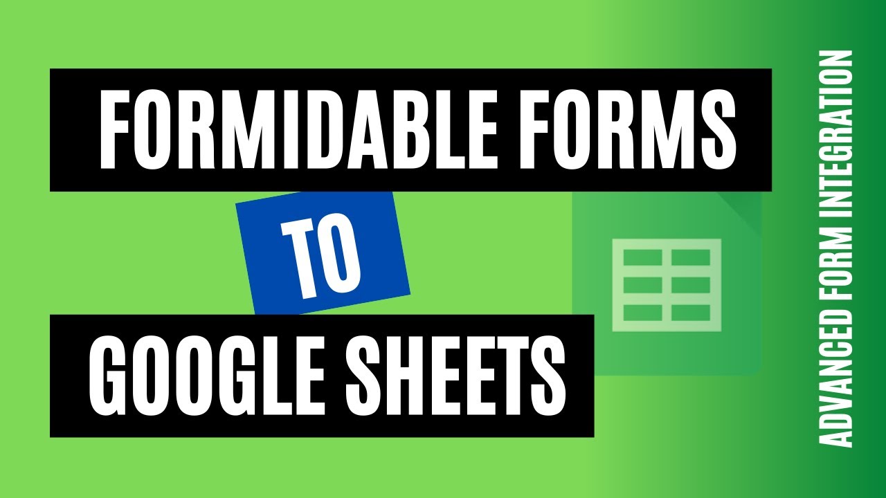 Connect Formidable Forms to Google Sheets in few minutes - YouTube