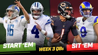 Start Em, Sit Em QBs: Week 3