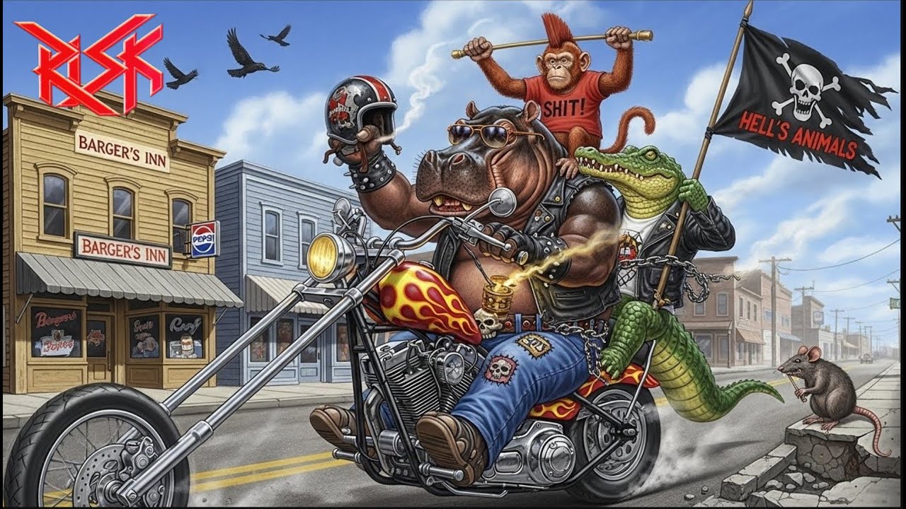 Risk - Hells Animals (1989) Full Album, German Speed / Thrash Metal, Faithful Breath.