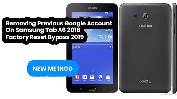 Removing Samung A6 Tab  Previous Google Account | FRP Bypass 2020 New Method