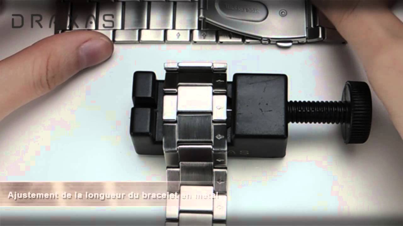 How to adjust the length of the metal bracelet Draxas® YouTube