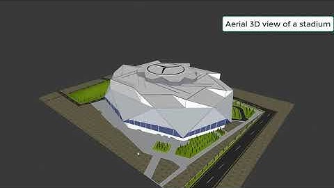 Mercedes Benz stadium# ibwave 3d model