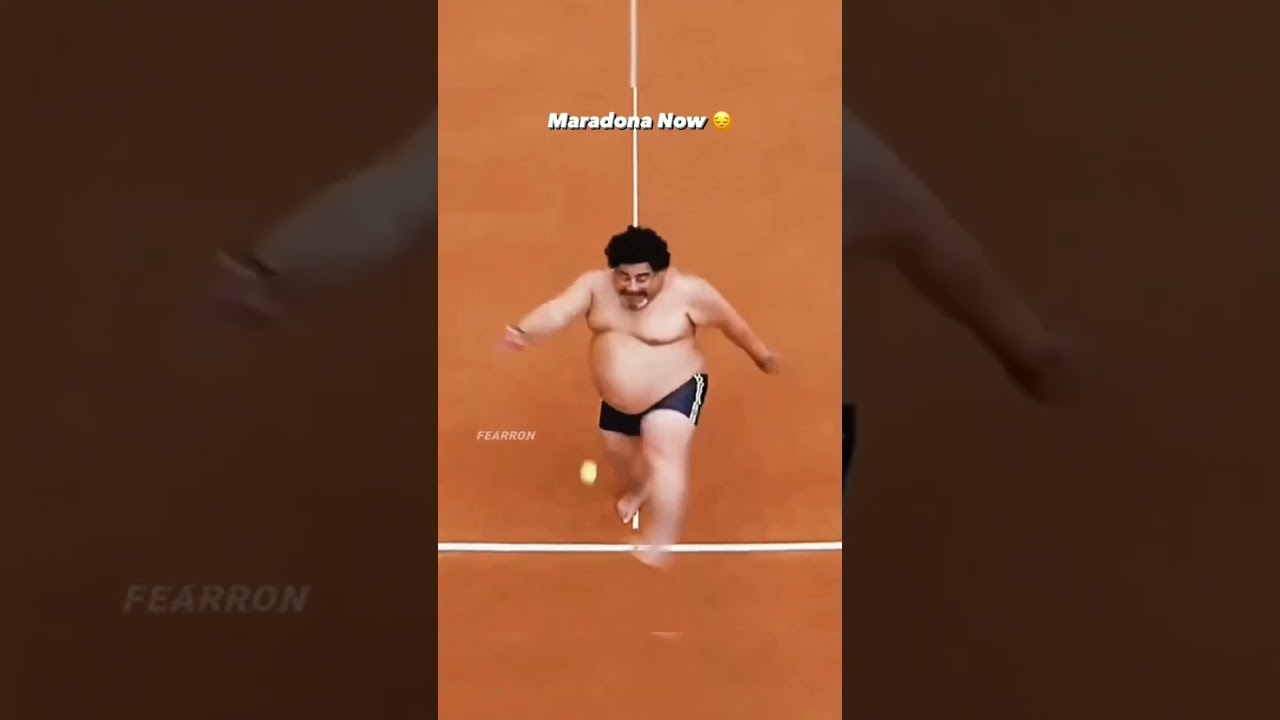 😓maradona fat vs 😇maradona young.. 