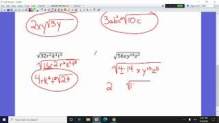Simplifying Radical Expressions - Part 2