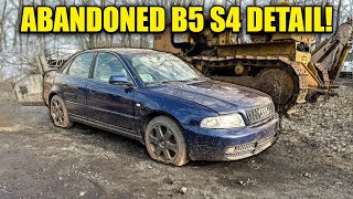 Disaster Barnyard Find | Audi B5 S4 | First Wash in YEARS! | Car Detailing Restoration