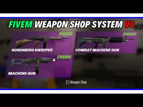 Fivem Weapon Shop System V3 - Fivem Script : FiveM ESX Scripts