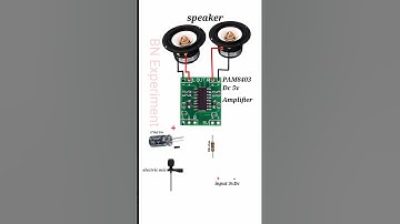 Simple mic and speaker circuit mic Amplifier circuit PAM 8403 mic  #shorts #bnexperiment