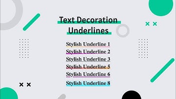 Text Decoration Underlines html css | amanselfcoder