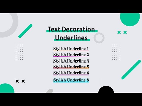 Text Decoration Underlines html css | amanselfcoder