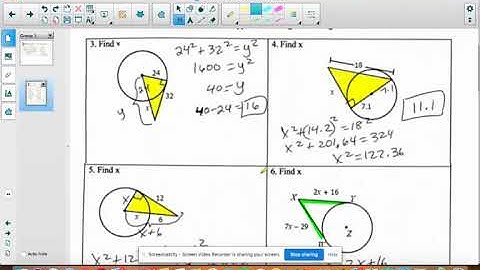 Geo R Unit 10 Lesson 5 HW Answers