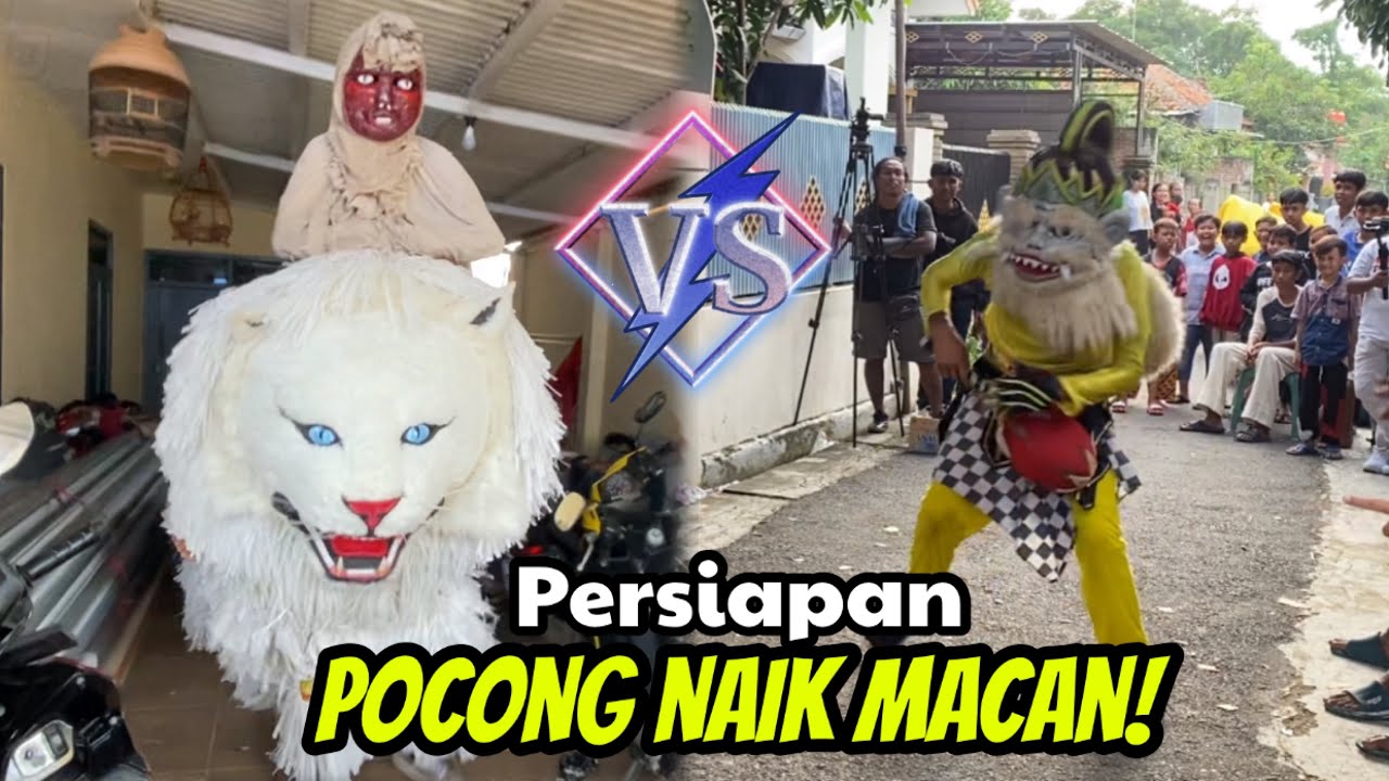 Persiapan pocong naik macan sebelum pentas || Burok BINTANG PANORAMA