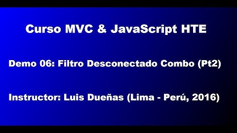 Curso MVC & JavaScript HTE - Demo 06 (Parte 2)