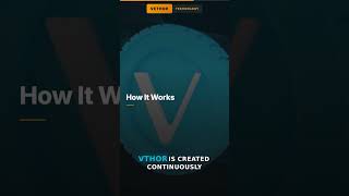 #VeChainThor gas of the VeChain blockchain #VTHO