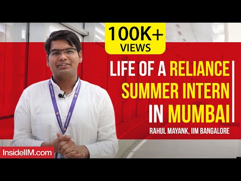 Life Of A Reliance Summer Intern In Mumbai - Rahul Mayank, IIM Bangalore | Vlog 1